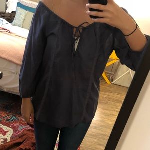 Lightweight Off the Shoulder Tunic Style Top